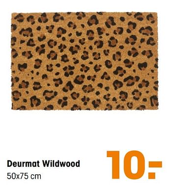 Aanbiedingen Deurmat wildwood - Huismerk - Kwantum - Geldig van 27/01/2020 tot 09/02/2020 bij Kwantum