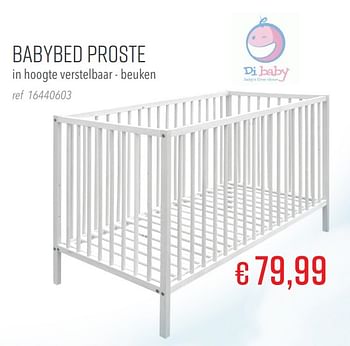 Aanbiedingen Babybed proste - Di Baby - Geldig van 20/01/2020 tot 16/02/2020 bij Europoint