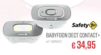 Aanbiedingen Babyfoon dect contact+ - Safety 1st - Geldig van 20/01/2020 tot 16/02/2020 bij Europoint