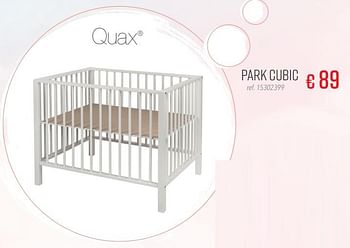 Aanbiedingen Park cubic - Quax - Geldig van 20/01/2020 tot 16/02/2020 bij Europoint