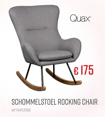 Aanbiedingen Schommelstoel rocking chair - Quax - Geldig van 20/01/2020 tot 16/02/2020 bij Europoint