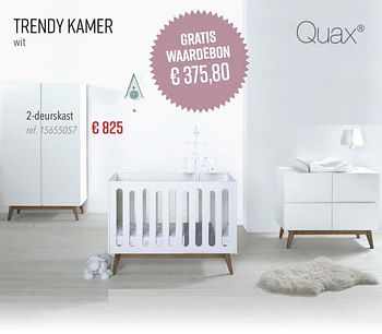 Aanbiedingen Trendy kamer wit 2-deurskast - Quax - Geldig van 20/01/2020 tot 16/02/2020 bij Europoint