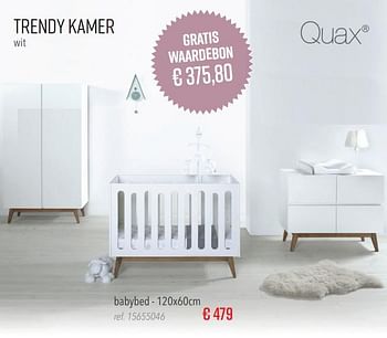 Aanbiedingen Trendy kamer wit babybed - Quax - Geldig van 20/01/2020 tot 16/02/2020 bij Europoint