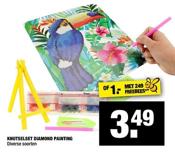 Aanbiedingen Knutselset diamond painting - Huismerk - Big Bazar - Geldig van 27/01/2020 tot 09/02/2020 bij Big Bazar