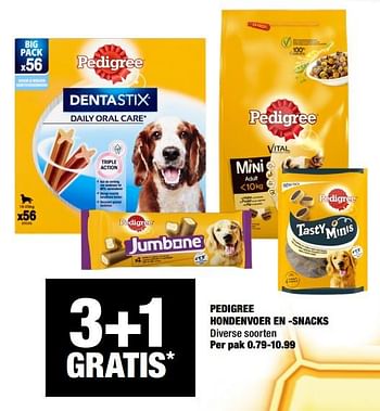 Aanbiedingen Pedigree hondenvoer en -snacks - Pedigree - Geldig van 27/01/2020 tot 09/02/2020 bij Big Bazar