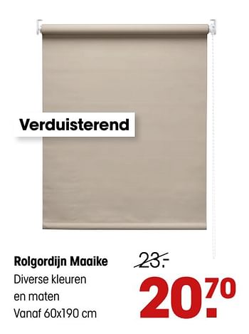 Barmhartig woonadres verzameling Huismerk - Kwantum Rolgordijn maaike - Promotie bij Kwantum