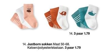 Aanbiedingen Justborn sokken - Huismerk - Zeeman  - Geldig van 30/01/2020 tot 31/08/2020 bij Zeeman