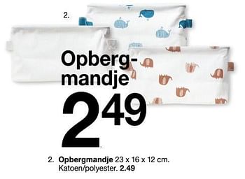Aanbiedingen Opbergmandje - Huismerk - Zeeman  - Geldig van 30/01/2020 tot 31/08/2020 bij Zeeman