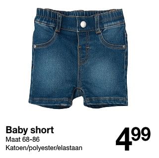 Aanbiedingen Baby short - Huismerk - Zeeman  - Geldig van 30/01/2020 tot 31/08/2020 bij Zeeman