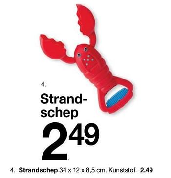 Aanbiedingen Strandschep - Huismerk - Zeeman  - Geldig van 30/01/2020 tot 31/08/2020 bij Zeeman