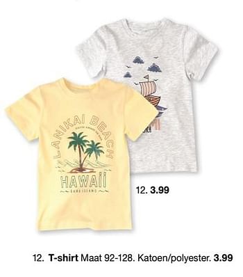 Aanbiedingen T-shirt - Huismerk - Zeeman  - Geldig van 30/01/2020 tot 31/08/2020 bij Zeeman