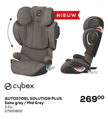 Aanbiedingen Autostoel solution plus soho grey - mid grey - Cybex - Geldig van 07/02/2020 tot 03/03/2020 bij Supra Bazar