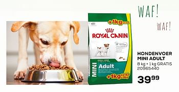 Aanbiedingen Hondenvoer mini adult - Royal Canin - Geldig van 07/02/2020 tot 03/03/2020 bij Supra Bazar