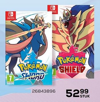 Aanbiedingen Nintendo switch pokemon shield - Huismerk - Supra Bazar - Geldig van 07/02/2020 tot 03/03/2020 bij Supra Bazar