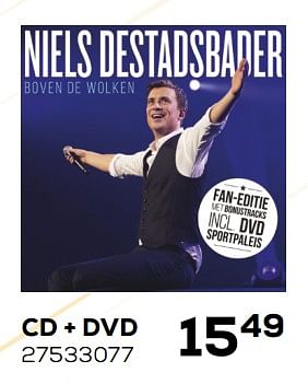 Aanbiedingen Niels destadsbader - boven de wolken cd+dvd fan editie incl. bonus tracks - Huismerk - Supra Bazar - Geldig van 07/02/2020 tot 03/03/2020 bij Supra Bazar