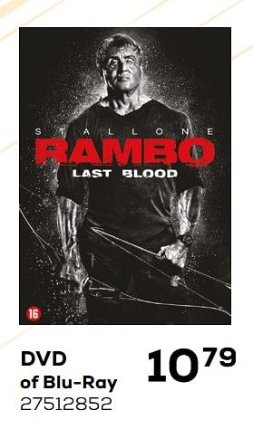 Aanbiedingen Rambo - last blood dvd - Huismerk - Supra Bazar - Geldig van 07/02/2020 tot 03/03/2020 bij Supra Bazar