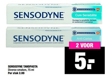 Aanbiedingen Sensodyne tandpasta - Sensodyne - Geldig van 10/02/2020 tot 23/02/2020 bij Big Bazar