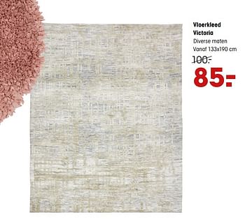 Aanbiedingen Vloerkleed victoria - Huismerk - Kwantum - Geldig van 24/02/2020 tot 01/03/2020 bij Kwantum