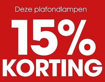 Aanbiedingen Deze plafondlampen 15% korting - Huismerk - Kwantum - Geldig van 02/03/2020 tot 15/03/2020 bij Kwantum