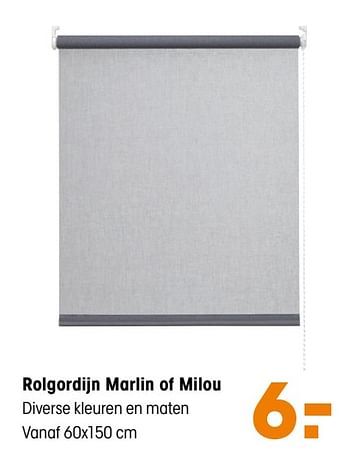 Aanbiedingen Rolgordijn marlin of milou - Huismerk - Kwantum - Geldig van 02/03/2020 tot 15/03/2020 bij Kwantum