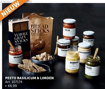 Aanbiedingen Pesto basilicum + limoen - Geldig van 03/03/2020 tot 30/03/2020 bij Zelfbouwmarkt