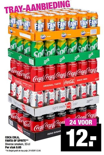 Aanbiedingen Coca cola, fanta of sprite - Huismerk - Big Bazar - Geldig van 24/02/2020 tot 08/03/2020 bij Big Bazar