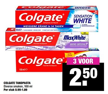 Aanbiedingen Colgate tandpasta - Colgate - Geldig van 24/02/2020 tot 08/03/2020 bij Big Bazar