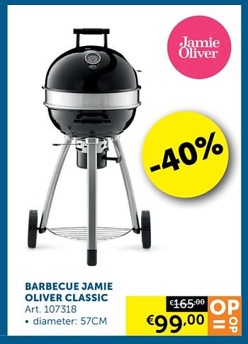 Aanbiedingen Barbecue jamie oliver classic - Jamie Oliver - Geldig van 10/03/2020 tot 06/04/2020 bij Zelfbouwmarkt