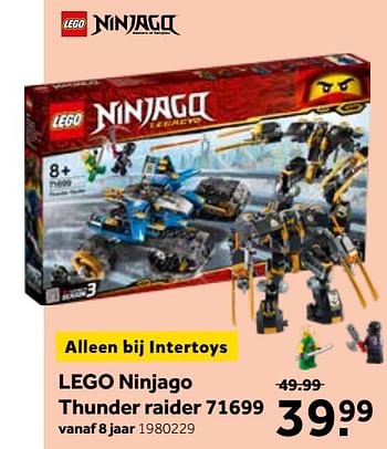Aanbiedingen Lego ninjago thunder raider 71699 - Lego - Geldig van 02/03/2020 tot 15/03/2020 bij Intertoys
