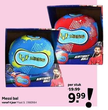 Aanbiedingen Messi bal - Huismerk - Intertoys - Geldig van 02/03/2020 tot 15/03/2020 bij Intertoys