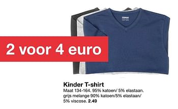 Aanbiedingen Kinder t-shirt - Huismerk - Zeeman  - Geldig van 29/02/2020 tot 13/03/2020 bij Zeeman