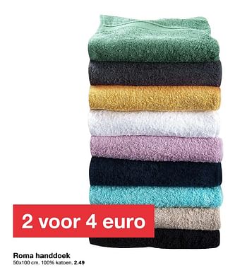 Aanbiedingen Roma handdoek - Huismerk - Zeeman  - Geldig van 29/02/2020 tot 13/03/2020 bij Zeeman