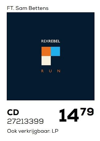 Aanbiedingen Rexrebel - run cd - Huismerk - Supra Bazar - Geldig van 06/03/2020 tot 31/03/2020 bij Supra Bazar