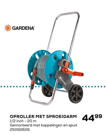 Aanbiedingen Gardena oproller met sproeidarm - Gardena - Geldig van 06/03/2020 tot 31/03/2020 bij Supra Bazar