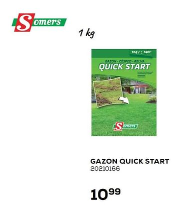 Aanbiedingen Gazon quick start - Somers - Geldig van 06/03/2020 tot 31/03/2020 bij Supra Bazar