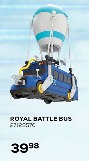 Aanbiedingen Royal battle bus - Fortnite - Geldig van 06/03/2020 tot 31/03/2020 bij Supra Bazar
