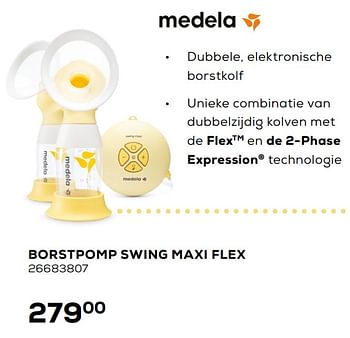 Aanbiedingen Borstpomp swing maxi flex - Medela - Geldig van 06/03/2020 tot 31/03/2020 bij Supra Bazar