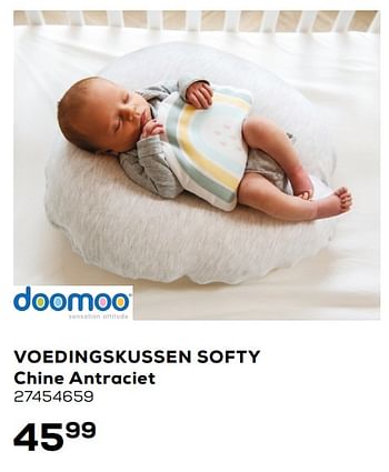 Aanbiedingen Voedingskussen softy chine antraciet - Doomoo - Geldig van 06/03/2020 tot 31/03/2020 bij Supra Bazar