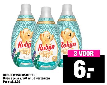 Aanbiedingen Robijn wasverzachter - Robijn - Geldig van 09/03/2020 tot 22/03/2020 bij Big Bazar