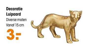 Aanbiedingen Decoratie luipaard - Huismerk - Kwantum - Geldig van 16/03/2020 tot 29/03/2020 bij Kwantum