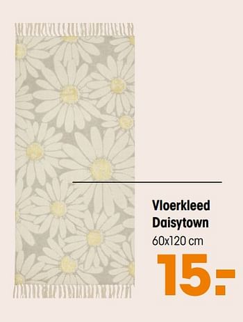 Aanbiedingen Vloerkleed daisytown - Huismerk - Kwantum - Geldig van 16/03/2020 tot 29/03/2020 bij Kwantum