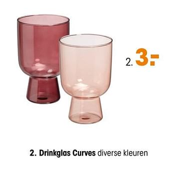 Aanbiedingen Drinkglas curves - Huismerk - Kwantum - Geldig van 30/03/2020 tot 12/04/2020 bij Kwantum