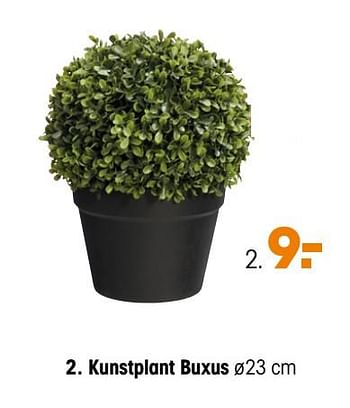 Aanbiedingen Kunstplant buxus - Huismerk - Kwantum - Geldig van 30/03/2020 tot 12/04/2020 bij Kwantum