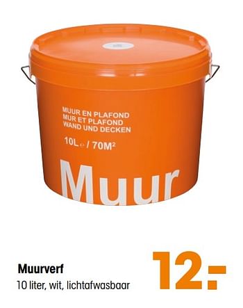 Aanbiedingen Muurverf - Huismerk - Kwantum - Geldig van 30/03/2020 tot 12/04/2020 bij Kwantum