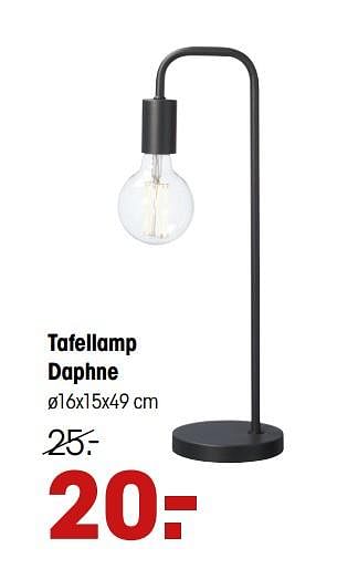 Aanbiedingen Tafellamp daphne - Huismerk - Kwantum - Geldig van 30/03/2020 tot 12/04/2020 bij Kwantum