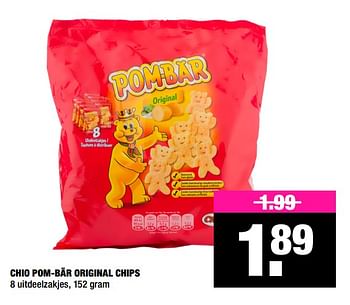 Aanbiedingen Chio pom-bär original chips - Chio - Geldig van 23/03/2020 tot 05/04/2020 bij Big Bazar