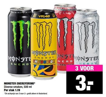Aanbiedingen Monster energydrink - Monster - Geldig van 23/03/2020 tot 05/04/2020 bij Big Bazar