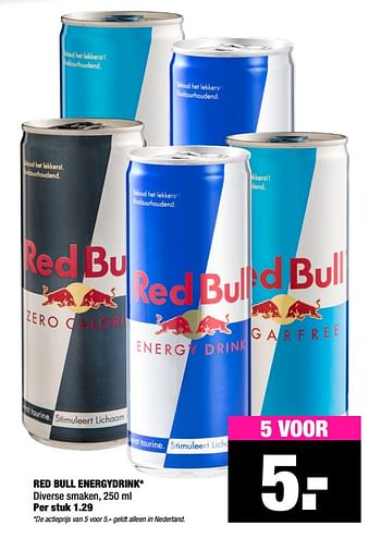 Aanbiedingen Red bull energydrink - Red Bull - Geldig van 23/03/2020 tot 05/04/2020 bij Big Bazar