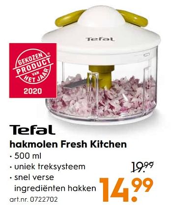 Aanbiedingen Tefal hakmolen fresh kitchen - Tefal - Geldig van 16/03/2020 tot 29/03/2020 bij Blokker