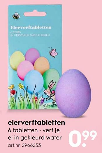 Aanbiedingen Eierverftabletten - Huismerk - Blokker - Geldig van 16/03/2020 tot 29/03/2020 bij Blokker
